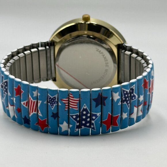 Willabee & Ward Season Watch July Month Red Blue Stars Patriotic Stretch Band - Picture 10 of 14